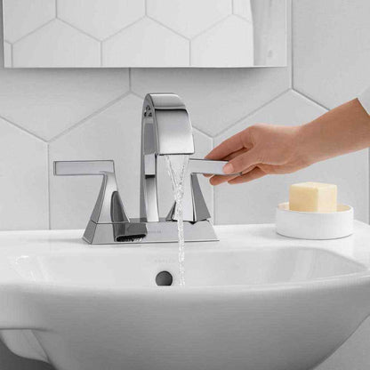KOHLER Katun 4 in. Centerset 2-Handle Bathroom Faucet in Polished Chrome