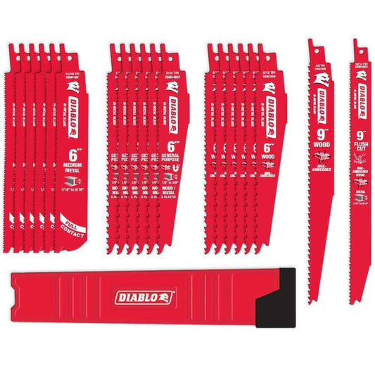 DIABLO Bi-Metal Reciprocating Saw Blade Set 20-Piece DS0020SPC2