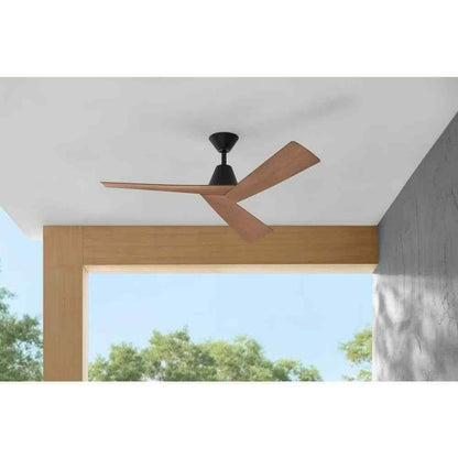 Home Decorators Easton 52 in. Indoor/Outdoor Matte Black Ceiling Fan w/ Remote
