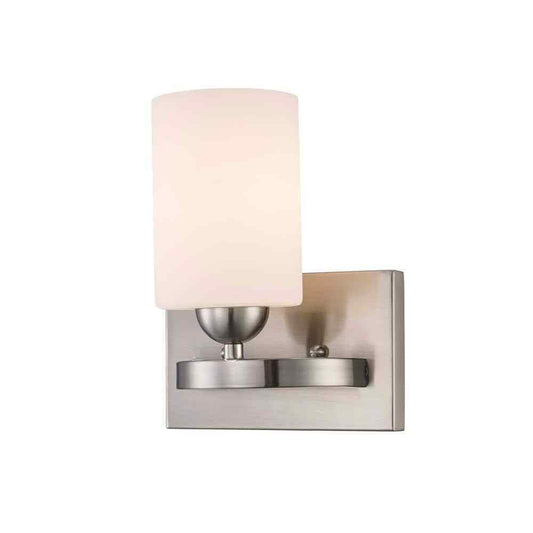 Bel Air Lighting Moonlight 1-Light Brushed Nickel Wall Sconce Light Fixture