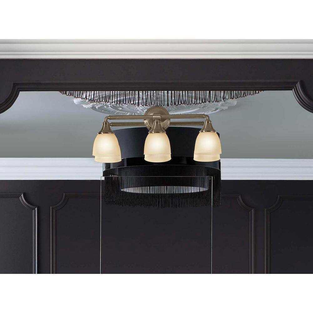 KOHLER Devonshire 3 Light Polished Chrome Indoor Bathroom Vanity Light Fixture