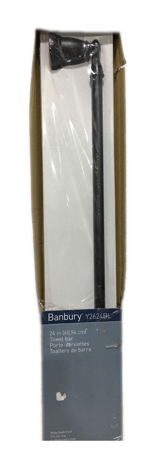 MOEN Banbury 24 in. Towel Bar in Matte Black Y2624BL