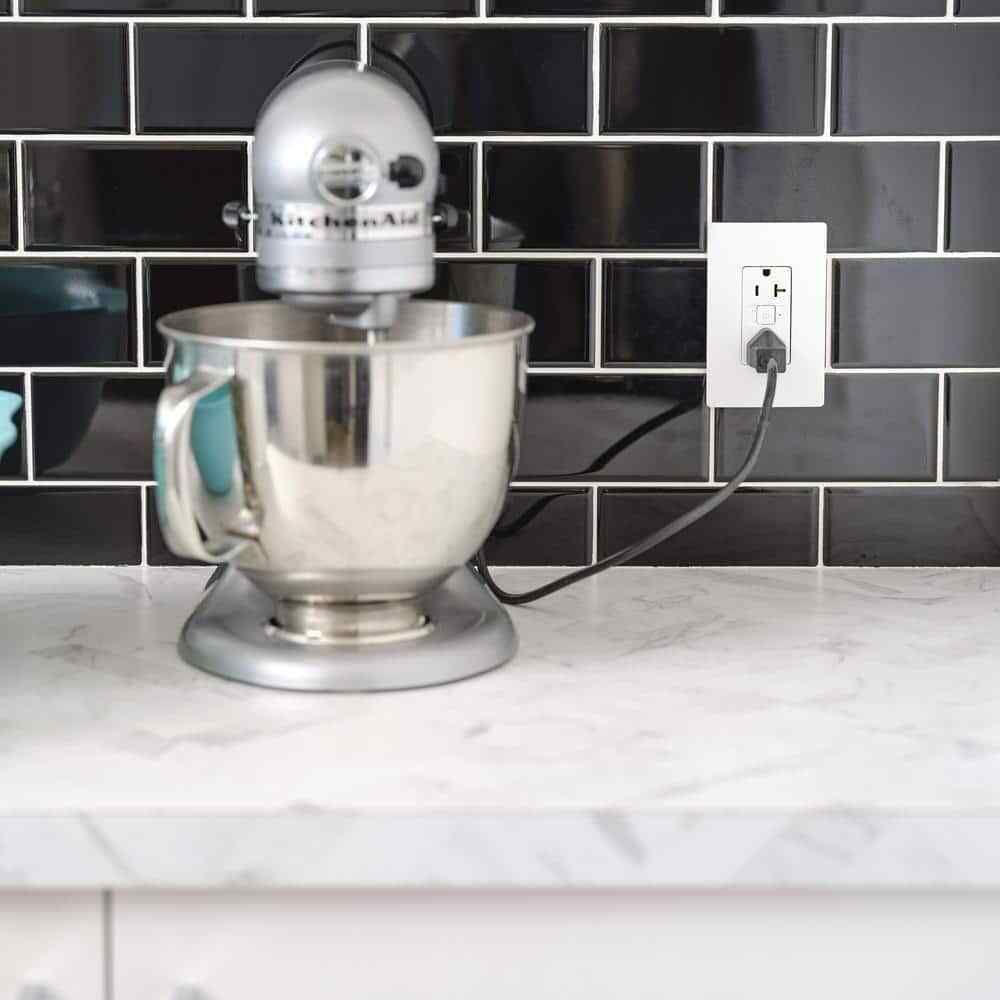 Legrand radiant with Netatmo 20 Amp Decorator Duplex Smart Outlet White