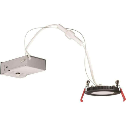 Lithonia Lighting Wafer 3 in. Black Integrated LED Recessed Kit