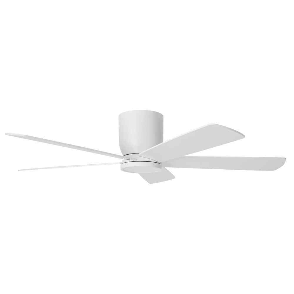 Home Decorators Britton 52 in. LED Indoor Matte White Ceiling Fan w/ Remote