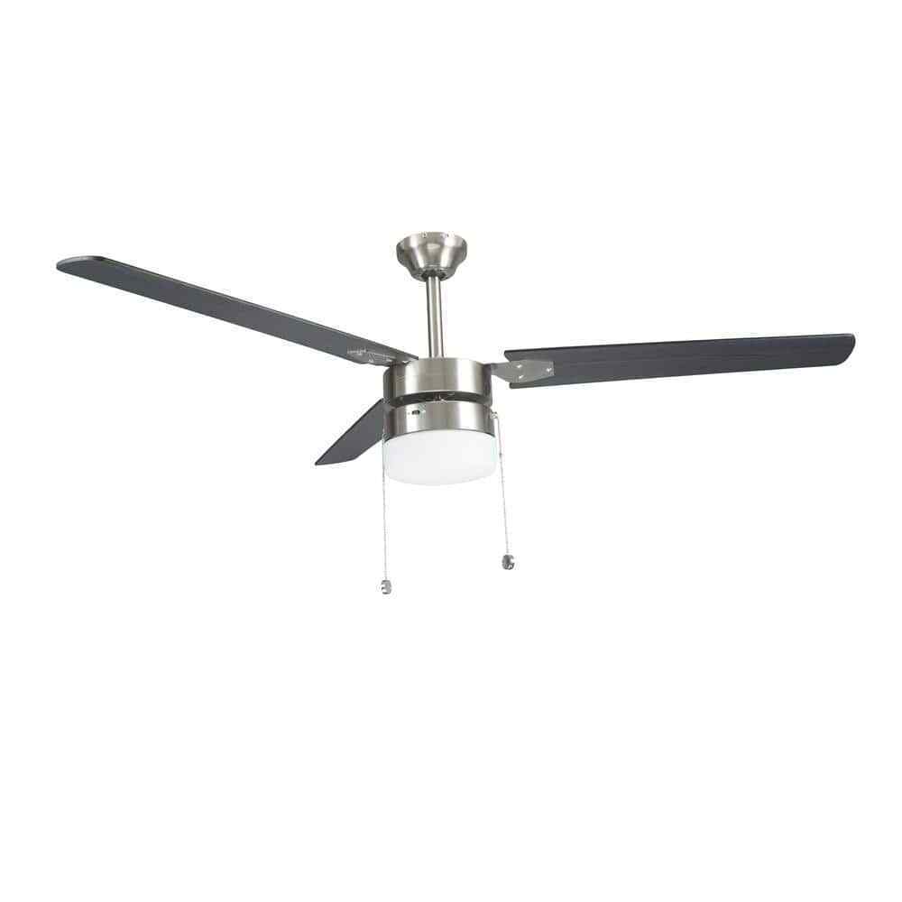 Montgomery 56 in. Indoor Brushed Nickel Ceiling Fan with Light RDB9156-BN
