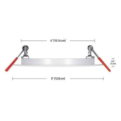 Commercial Electric Ultra Slim 4 in. Color Selectable Integrated LED Light Kit