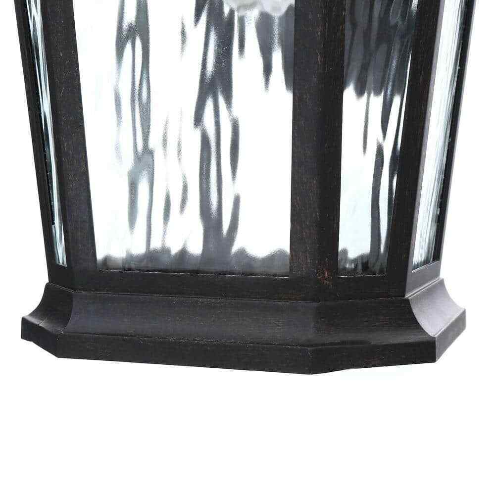 Home Decorators Waterton 1-Light Dark Ridge Bronze Outdoor Wall Lantern Sconce