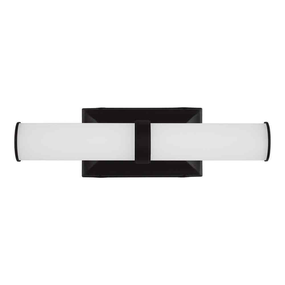 Home Decorators Rolande 16 in. Coal 1-Light LED Bathroom Vanity Light Bar 25837