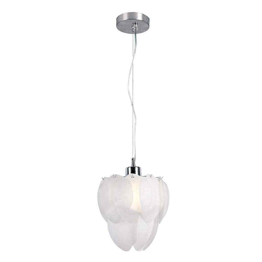 Bel Air Lighting Artichoke 1-Light Polished Chrome Pendant Light