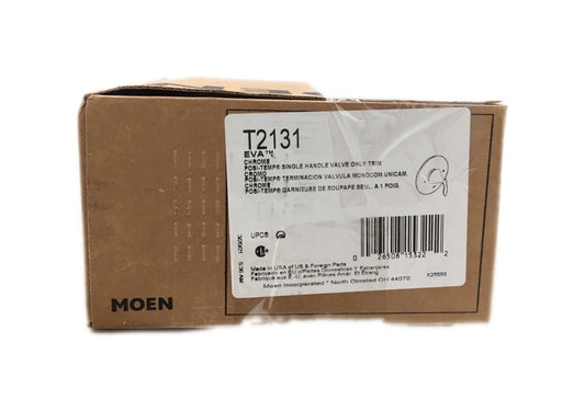 MOEN Eva Single-Handle Posi-Temp Valve Trim Kit in Chrome Valve Not Included