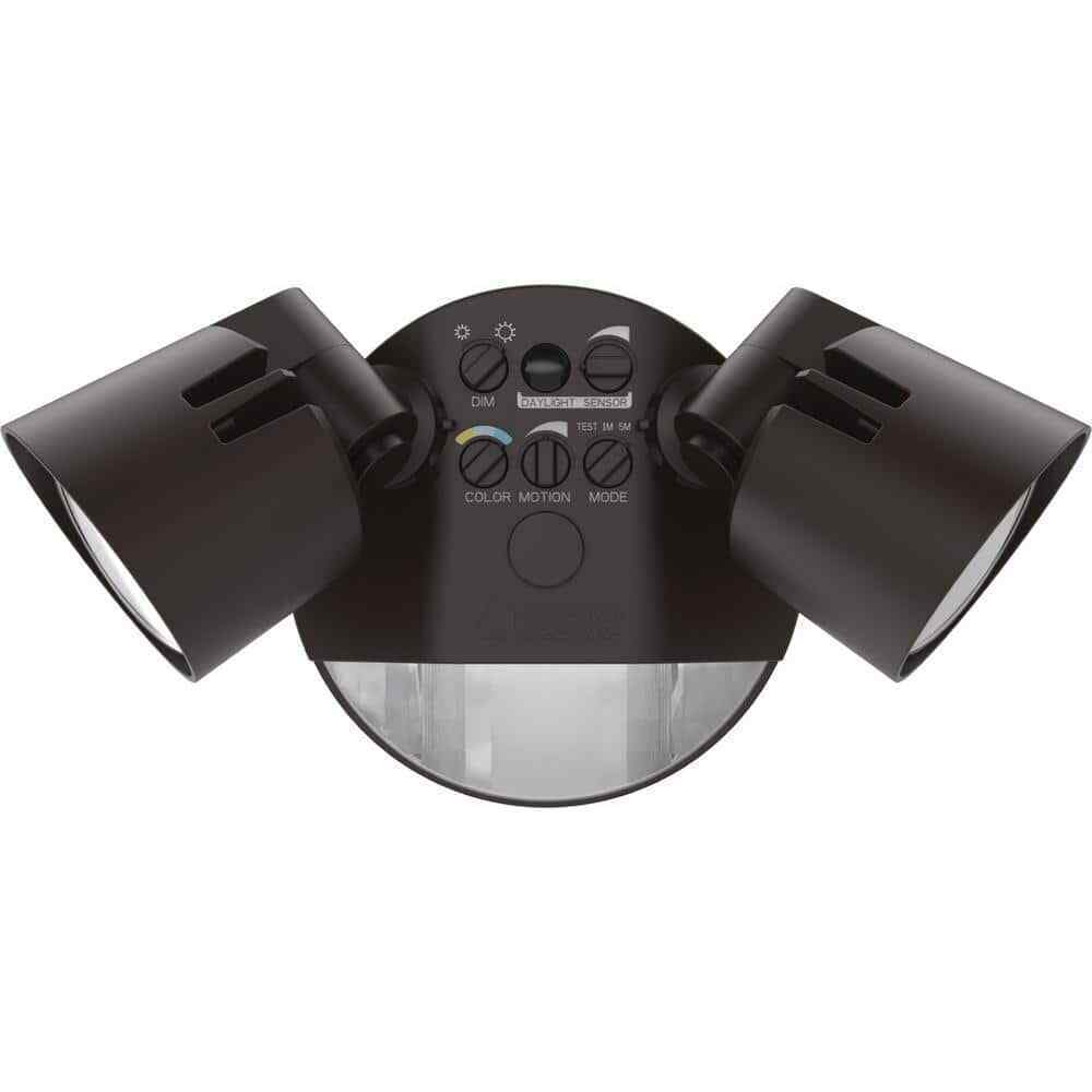 Lithonia Lighting Dark Bronze Motion Activated Outdoor LED Flood Light