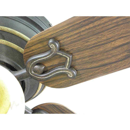 Hampton Bay Carriage House 52 in. Indoor LED Iron Ceiling Fan w/ Light Kit
