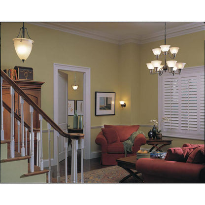Progress Lighting Madison 1-Light Antique Bronze Glass Traditional Bath Vanity