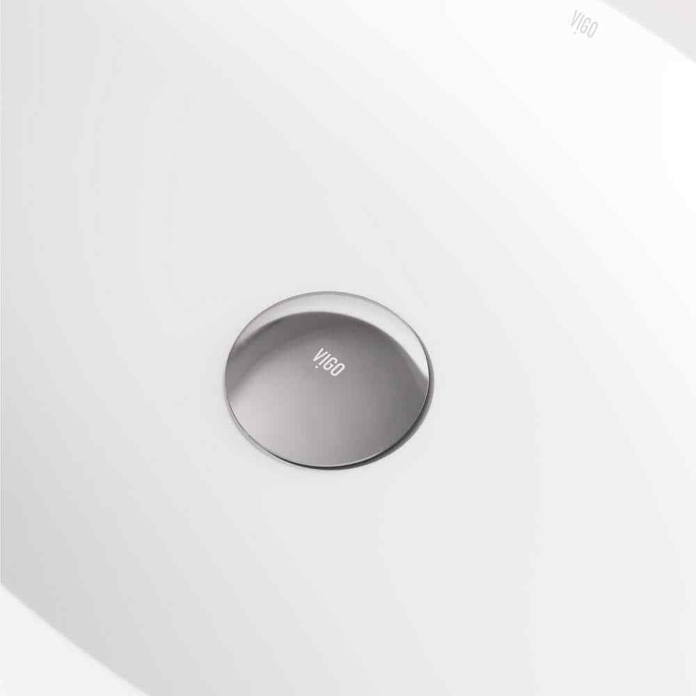 VIGO Bathroom Sink Pop-Up Drain with Overflow in Chrome