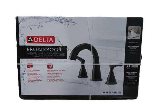 Delta Broadmoor 8 in. Widespread Double Handle Pull-Down Spout Bathroom Faucet