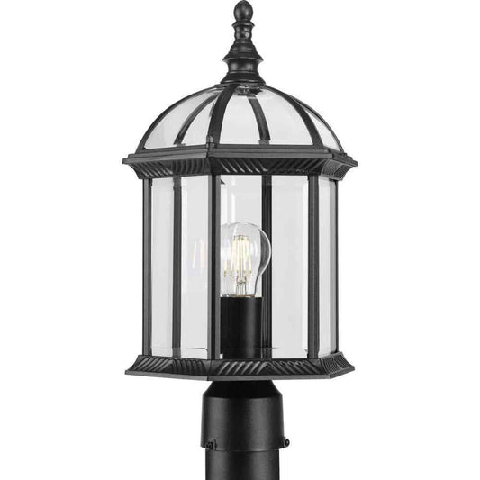 Progress Lighting Dillard 1-Light Textured Black Outdoor Post Lantern