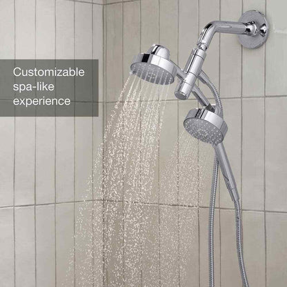 KOHLER Awaken 3-Spray 5 in. Dual Wall Mount Shower Head in Polished Chrome