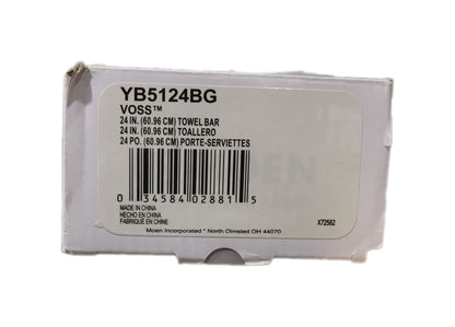 MOEN Voss 24 in. Towel Bar in Brushed Gold YB5124BG