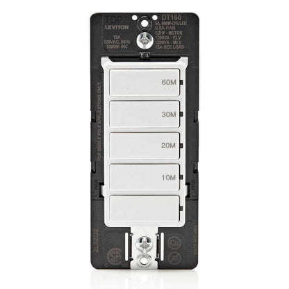 Leviton Decora 15A 60-Minute Indoor In-Wall Countdown Timer Switch 1/2 HP/9.8A