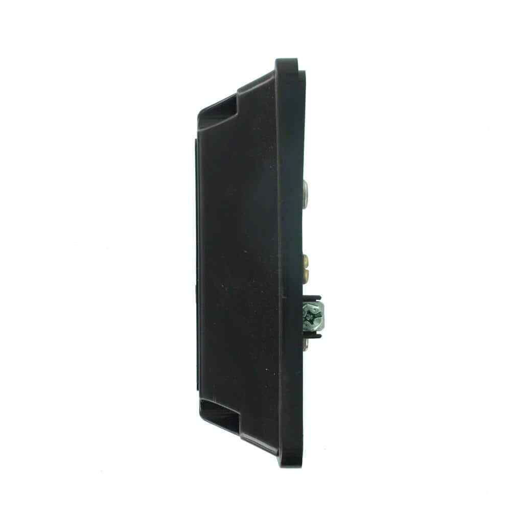 Leviton 20 Amp Industrial Grade Heavy Duty 4-in-1 Grounding Outlet Black