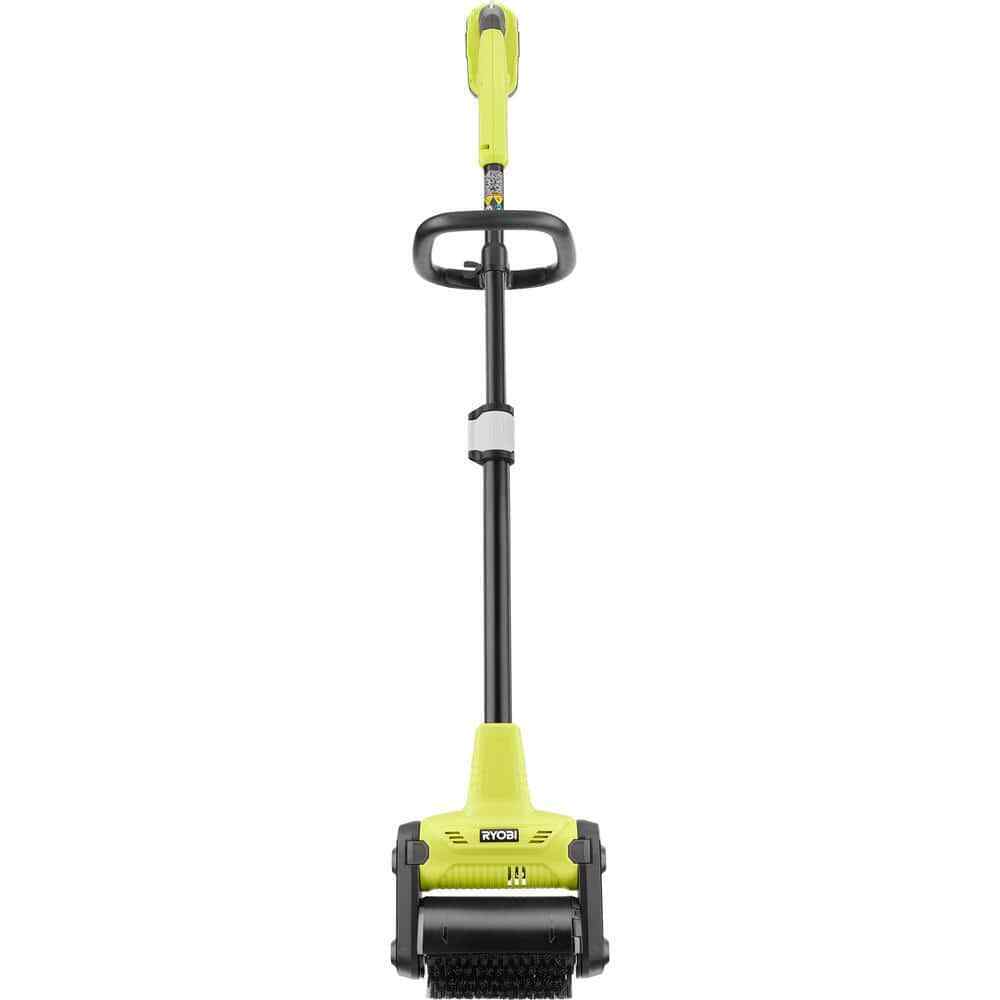 RYOBI ONE+ 18V Cordless Battery Patio Sweeper w/ 2.0 Ah Battery and Charger
