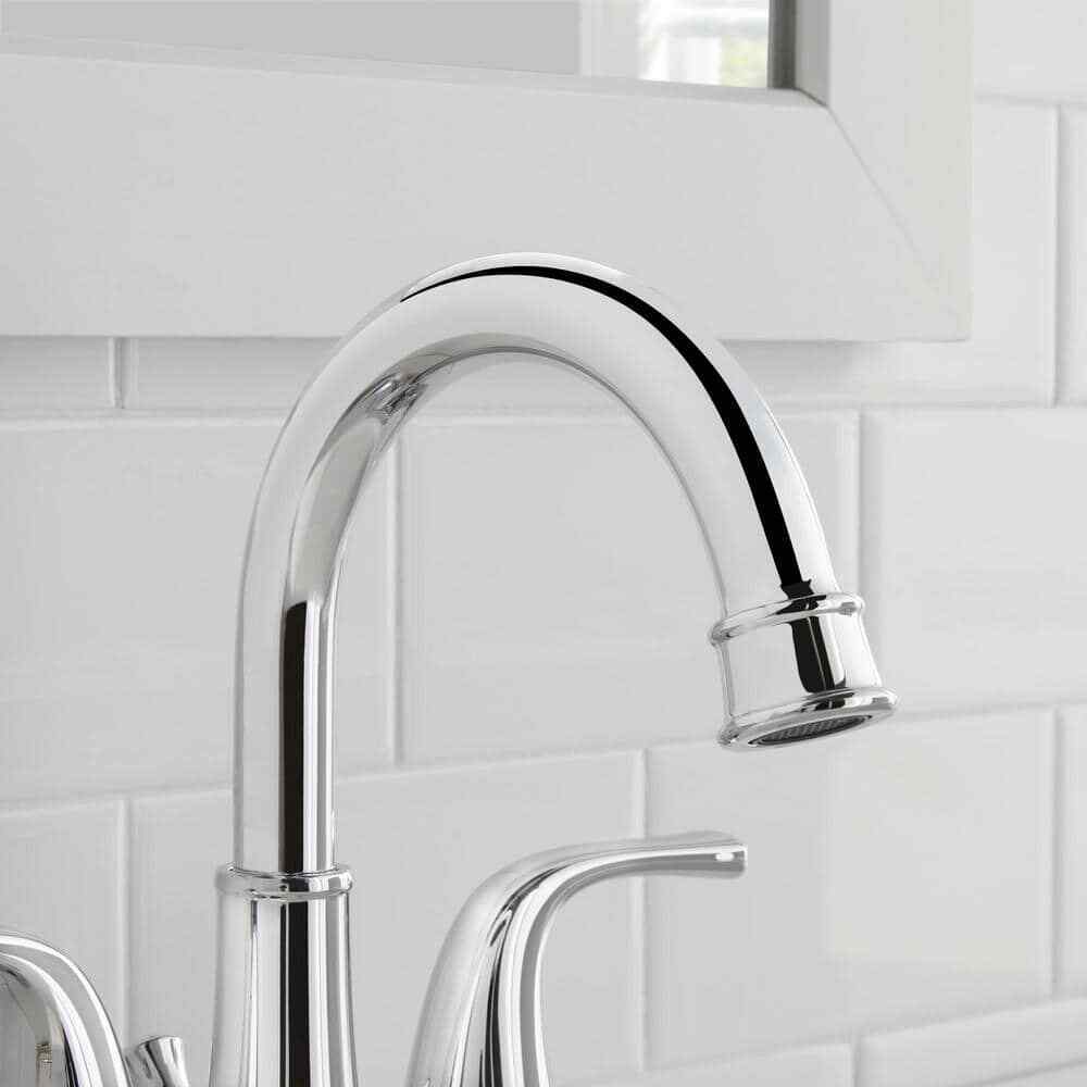 Glacier Bay Bettine 4 in. Centerset 2-Handle High-Arc Bathroom Faucet in Chrome