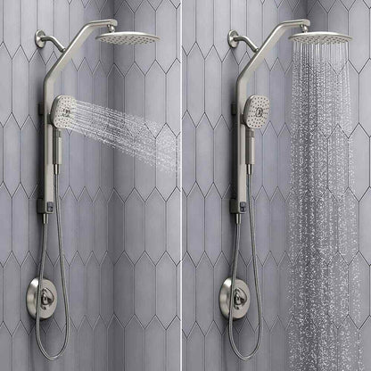 KOHLER Windet Showering Rail Combo in Vibrant Brushed Nickel K-R27971-G-BN