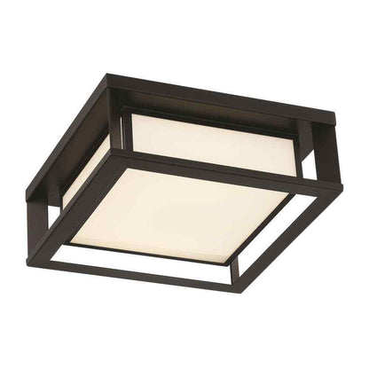 GLUCKSTEINELEMENTS Paxton 1-Light Black Integrated LED Outdoor Flush Mount