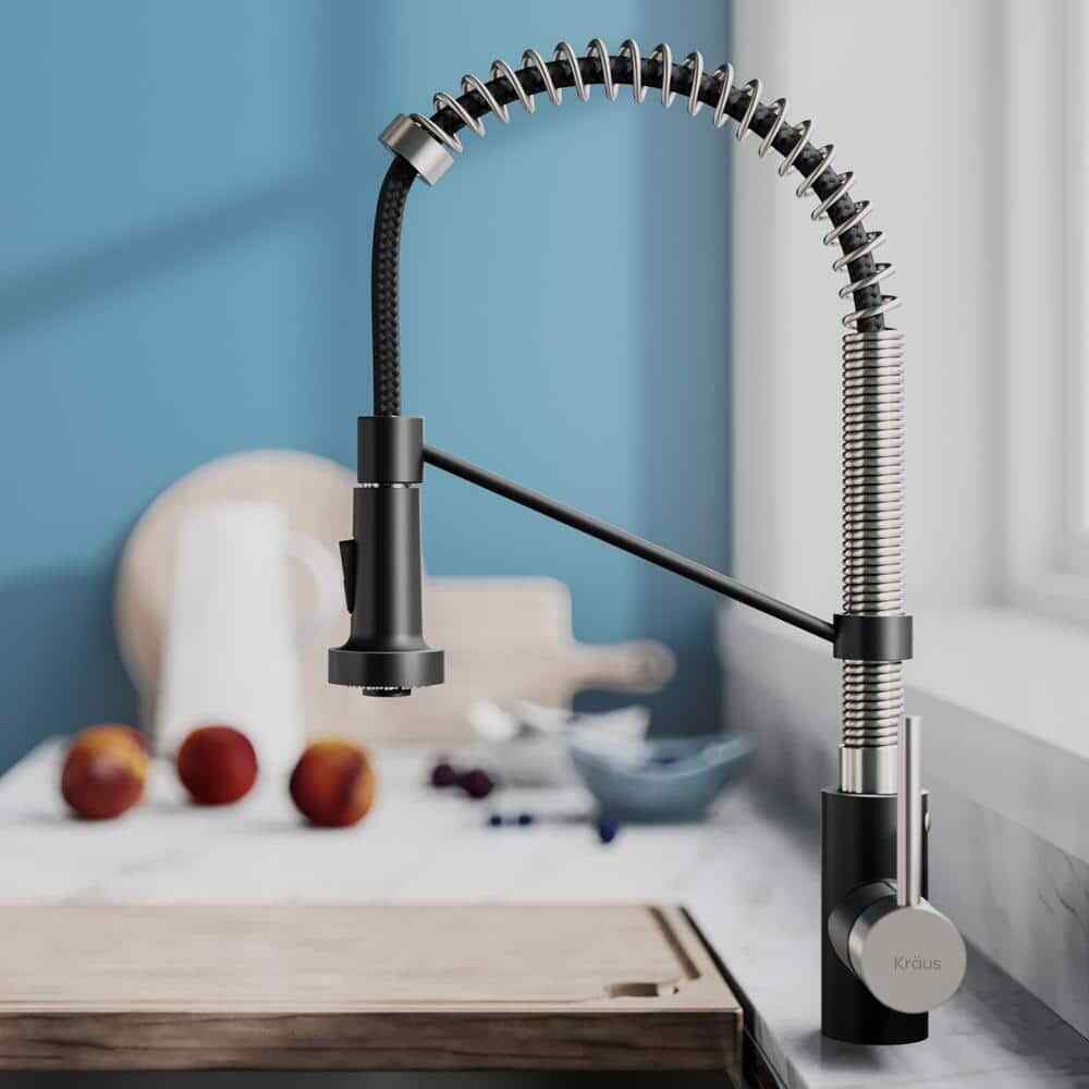KRAUS Bolden Pull Down Sprayer Kitchen Faucet w/ Dual Function Sprayhead