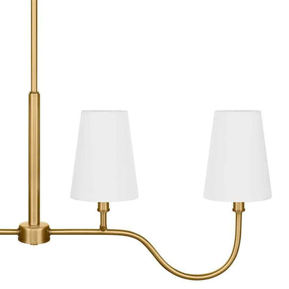 Hampton Bay Vernon Hills 4-Light Antique Brass Island Pendant Light