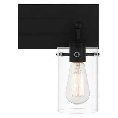 Hampton Bay Regan 29.25 in. 4-Light Matte Black Bathroom Vanity Light