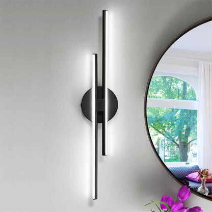 EDISLIVE Bourget Black Modern LED Bath Vanity Light Bar Wall Sconce