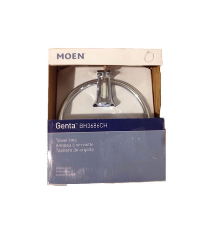MOEN Genta Towel Ring in Chrome BH3686CH