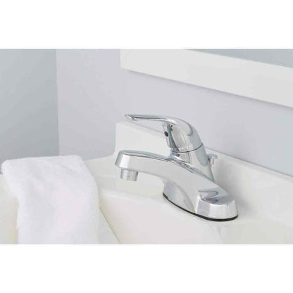 Glacier Bay Aragon 4 in. Centerset Low-Arc Bathroom Faucet in Chrome