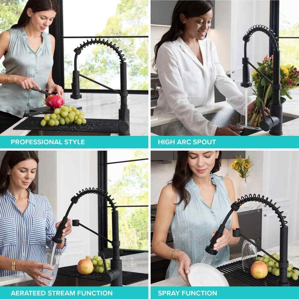 KRAUS Bolden Single-Handle Pull-Down Sprayer Kitchen Faucet