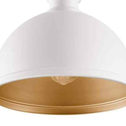 Hampton Bay Tallulah 4-Light White Pendant Hanging Dome Kitchen Pendant Lighting