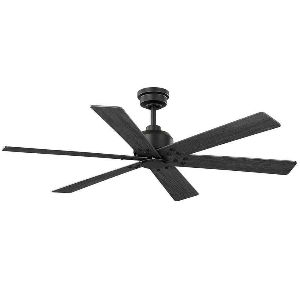 Home Decorators Cortaine 54 in. Indoor/Outdoor Matte Black Ceiling Fan