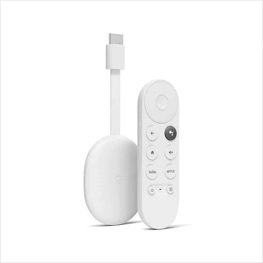 Google Chromecast with Google TV - Streaming Entertainment in 4K HDR - Snow