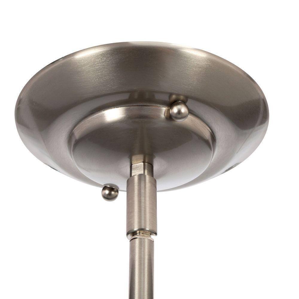 Progress Lighting Madison Collection 7.5 in. 1-Light Brushed Nickel Mini Pendant