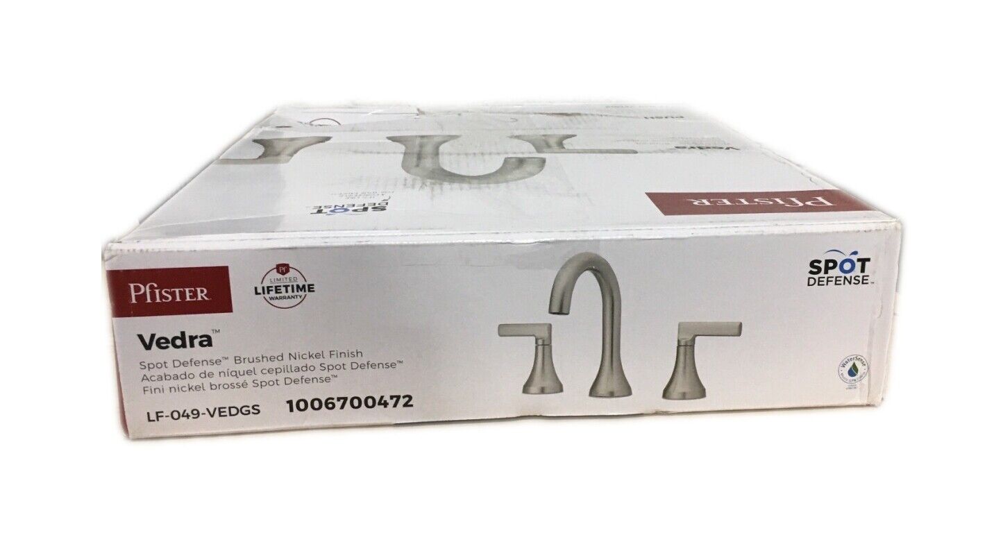Pfister Vedra 8 in. Widespread Double Handle Bathroom Faucet in Brushed Nickel