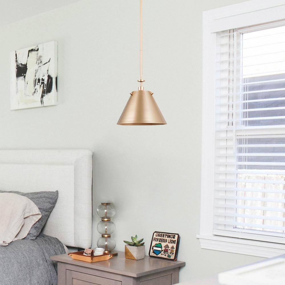 LNC Modern Gold Pendant Light w/ Metal Bell Shade Glam Hanging Light