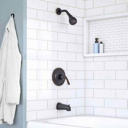 Glacier Bay Builders Single Handle 1-Spray Tub and Shower Faucet 1.8 GPM Bronze