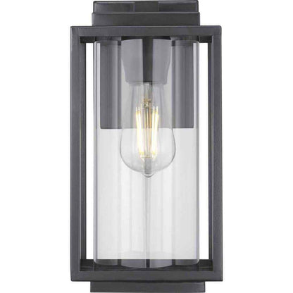 Progress Lighting Macstreet 1-Light Matte Black Modern Outdoor Wall Lantern