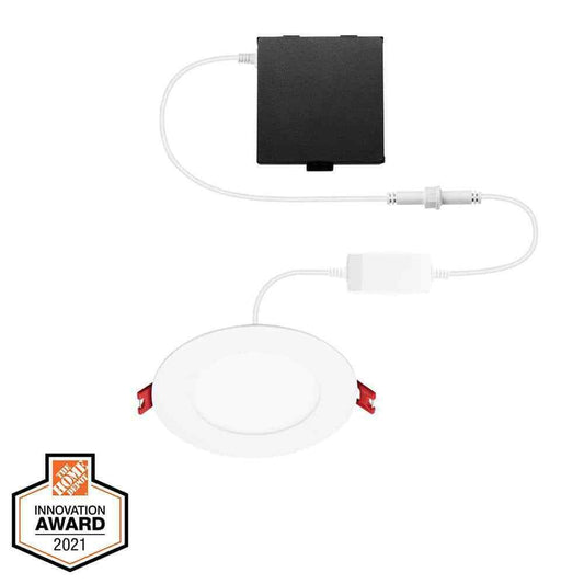 Commercial Electric 4 in. Smart Ultra Slim LED Recessed Light Kit Compatible