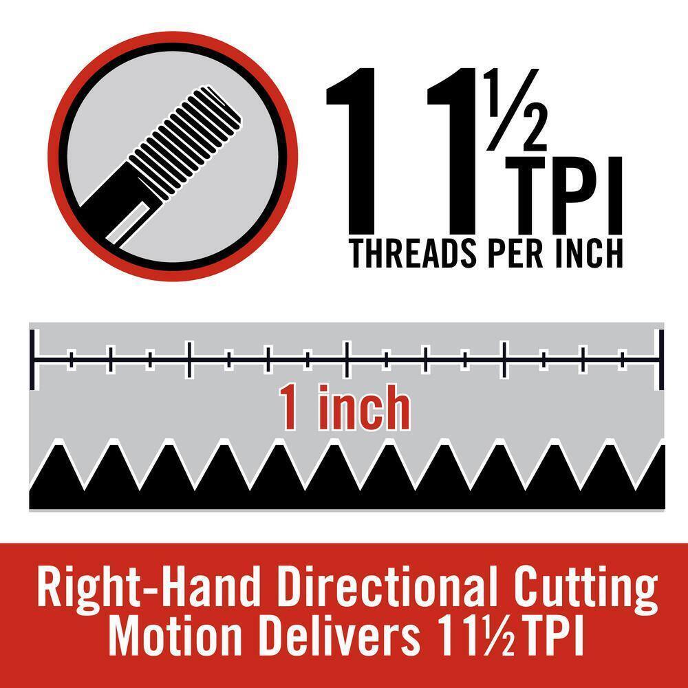 RIDGID 1 in. 00-R Manual Ratchet NPT Pipe Threading Right Hand Die Head
