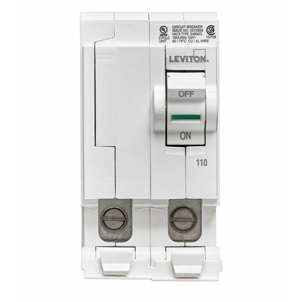 Leviton Branch Circuit Breaker Standard 2-Pole 110A 120V/240V Hydraulic Magnetic