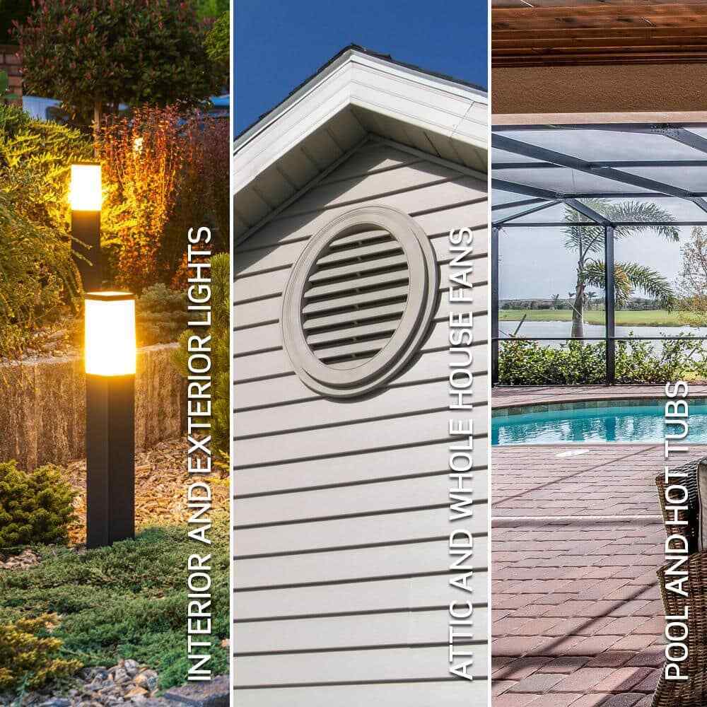 Leviton Decora 20 Amp Indoor Timer Switch Fan/Motor Single Pole/Multi-Way White