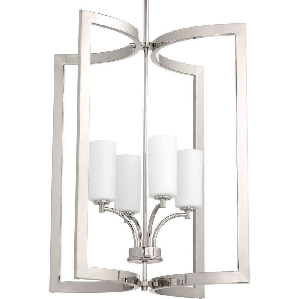 Progress Lighting Celeste Collection 4-Light Polished Nickel Pendant