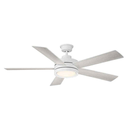 Home Decorators Baxtan 56 in. LED Indoor Matte White Ceiling Fan w/ Light/Remote